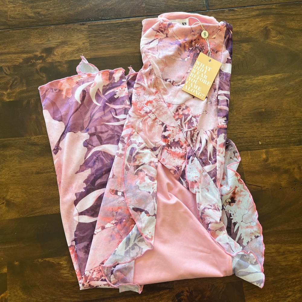 Tiger Mist floral long skirt